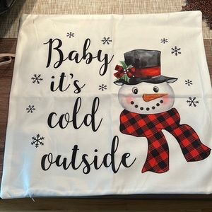 Holiday pillow cover
